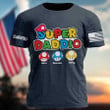 Personalized Funny Super Daddio, Mario Daddy for Father's Day Shirt with Daughters and Sons
