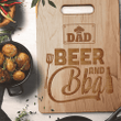Personalized Beer and BBQ Cutting Board For Dad, Custom Nickname, Gift For Dad, Housewarming Gift