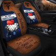 Nurse Car Seat Cover, Personalized Car Decor Universal Fit Set 2, Custom Name Car Accessories for Nurse