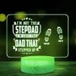 I'm Not The Stepdad Personalized Footprints Night Light For Stepdad, Gift For Stepdad at Father's Day