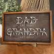 Personalized Dad Est Grandpa Est Wooden Sign, Table Decor for Dad, For Grandpa, Unique Father's Day Gift