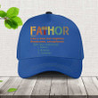 Personalized Funny Father Fathor Vintage Cap for Dad, Dad Definition Hat for Father
