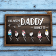 Personalized Dad Funny Wood Sign, Dad Birthday Decor Gift, Gifts Idea for Dad, Father's Day Gift from Daughter Kids Son