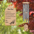 Father's Day Wind Chime, Dear Dad Wind Chime, Birthday Gift for Dad from Son Daughter, Dad Holding Hands, Custom Dad Gifts, Outdoor Decor