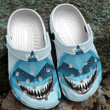 Personalized Shark Hunting Crocs, Customs Name Crocs Clogs Shoes for Men, Women, Kids, Shark Lovers