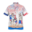 Alaska Hawaiian Shirt For 4Th Of July Patriotic, American Independence Day Dog Hawaii Shirt For Men And Women