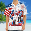 Bernese Mountain Dog Independence Day Hawaiian Shirt, Dog Hawaii Beach Shirt Short Sleeve For 4Th Of July