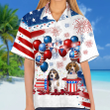 Beagle Independence Day Hawaiian Shirt, Dog Hawaii Beach Shirt Short Sleeve For 4Th Of July