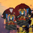 Independence Day American Firefighter Eagle Hawaiian shirt, Pride Firefighter Hawaii Shirt