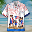 Bernese Mountain Dogs Hawaiian Shirts, Independence Day Is Coming, American Usa Flag Aloha Hawaii Shirt