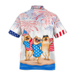 Dilypod Pomeranian Hawaiian Shirt For Independence's Day, Dog Full Print In Hawaii Aloha Beach Shirt