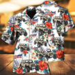 Custom Photo Car Happy Independence Day Jee All Printed 3D Hawaiian Shirt