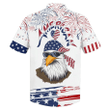 Cool Eagle American Hawaiian Shirt For Dad, Husband Independence'S Day Hawaii Gifts, Best Gift 4Th Of July For Him