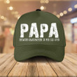 Personalized Funny Papa Because Grandfather is for old guys Retro Cap for Father's Day Gift