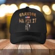 Personalized Funny Grandpa Mr. Fix It Classic Cap, Papa Tool Hats for Father's Day