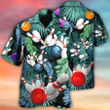 3D Bowling Hawaiian Shirt, Tropical Leaves Hawaiian Shirt, Bowling I'm So Happy Aloha Shirt For Men - Perfect Gift For Bowling Lovers, Bowlers