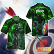 Archer And Target Board Green 3D Hawaiian Shirt, Gift For Archer Sport Lovers, Gift For Archer