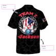 Bowling Team American Flag Custom Hawaiian Shirt, Personalized Bowling Shirt For Men & Women, Uniform Bowling Team Shirt
