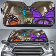 Personalized Butterflies Car Sunshade, Car Windshield, Car Protector for Women, Butterfly Lovers
