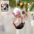 Baby Photo Custom Shape Ornament for Chistmas Decor, Boy and Girl Acrylic Ornament, Gift for Christmas