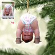 Baby Photo Custom Shape Ornament for Chistmas Decor, Boy and Girl Acrylic Ornament, Gift for Christmas