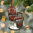 Barber Chair Personalized Christmas Ornament - Gift For Barber Shop, Barber Ornaments