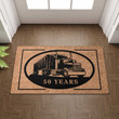 Custom US Truck Driver Doormat, Trucker Door Mat, Personalized Trucker Name Mat Outdoor Decor, Gift For Trucker