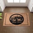Personalized Farm Corn Tractor Doormat For Outdoor Or Indoor Use, Custom Name Farmhouse Doormat Gift For Farmer