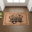 Custom Nurse Floral Frame Doormat , Personalized Nurse Name Door Mat Decoration for House, Doormat Gift For Nurse
