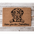 Hope You Love Dog Doormat, Personalized Dog Coir Doormat Gift For Dog Lovers, Welcome Pet Doormat