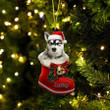 Custom Alaskan Malamutes In Santa Boot Christmas Ornament, Personalized Dog Flat Acrylic Ornament