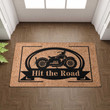Custom Motorcycle Doormat For Outdoor Or Indoor Use, Personalized Biker Name Door Mat Gift For Biking Lover