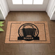 Personalized Accordion Welcome Doormat For Music Room Decor, Custom Name Accordion Door Mat Gift For Music Lover