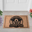 Custom Music Turntable Record Welcome Doormat For Room Decor, Dj Door Mat Gift For Music Lover