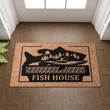 Custom Fishing Outdoor Doormat For Home Decor, Personalized Fisherman Name Door Mat Gift For Dad, Fisher
