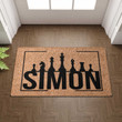 Chess Welcome Doormat For Outdoor Or Indoor Use, Custom Name Chess Player Door Mat Gift For Son, Daughter