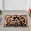 Personalized Scuba Diving Couple Doormat For Outdoor Use, Custom Couple Diver Name Door Mat Gift For Diving Lover