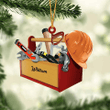 Personalized Carpenter Tool Box Christmas Ornament Flat Acrylic Carpenter Ornament Gift for Dad