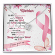 Necklace For Breast Cancer – Warrior Cancer Fighter Survivor Necklace Gift – Love Knot