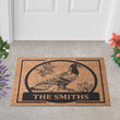Personalized Pigeon Welcome Doormat For Home Decoration, Custom Name Pigeon Door Mat Gift For Family Bird Lover