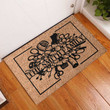 Personalized Happy Place Sewing Doormat For Indoor Outdoor Use, Custom Name Door Mat Gift For Sewer, Family Doormat