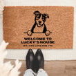 Personalized Basenji Welcome Mat For Dog Lover Housewarming Gift Custom Dog Breed Coir Doormat