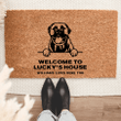 Personalized Bullmastiff Welcome Mat For Dog Lover Housewarming Gift Custom Dog Breed Coir Doormat