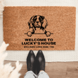 Personalized Cavalier King Charles Spaniel Welcome Mat For Dog Lover Housewarming Gift Custom Dog Breed Coir Doormat