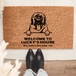 Personalized Mastiff Welcome Mat For Dog Lover Housewarming Gift Custom Dog Breed Coir Doormat