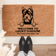 Personalized Norwich Terrier Welcome Mat For Dog Lover Housewarming Gift Custom Dog Breed Coir Doormat