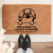 Personalized Pekingese Welcome Mat For Dog Lover Housewarming Gift Custom Dog Breed Coir Doormat