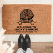 Personalized Puli Welcome Mat For Dog Lover Housewarming Gift Custom Dog Breed Coir Doormat