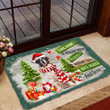 Saint Bernard Doormat For Christmas Decor, This Home Is Filled With Kisses Christmas Gift For Dog Lover