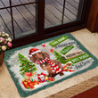 Dachshund Doormat For Christmas Decor, This Home Is Filled With Kisses Christmas Gift For Dog Lover